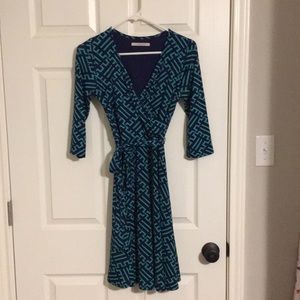Faux wrap dress